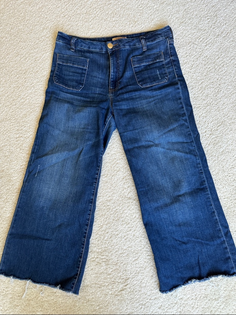 Kut from Kloth Dark Blue Meg Wide-Leg Jeans